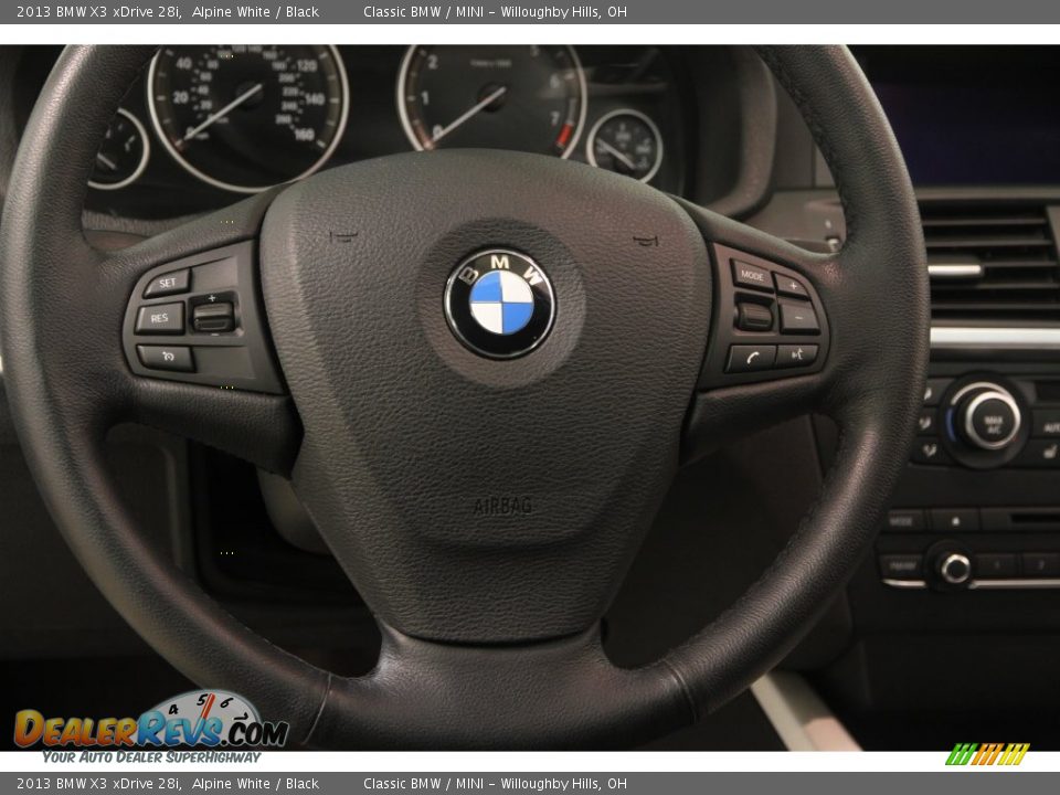 2013 BMW X3 xDrive 28i Alpine White / Black Photo #7