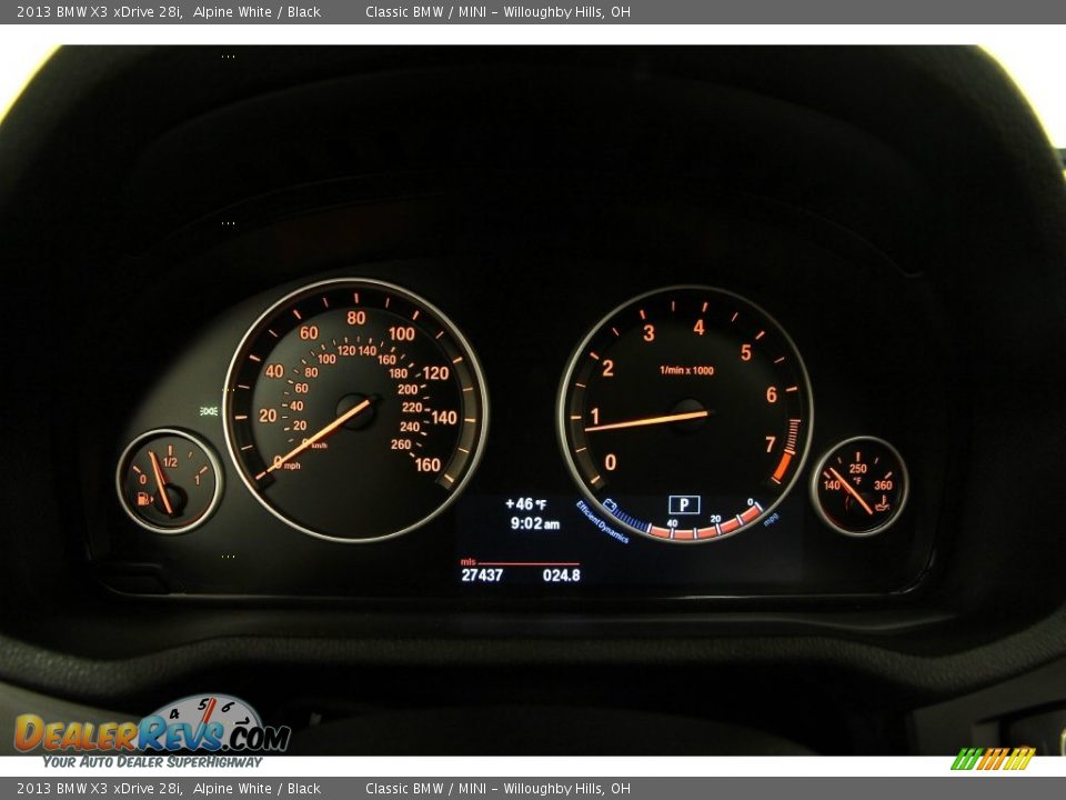 2013 BMW X3 xDrive 28i Alpine White / Black Photo #9