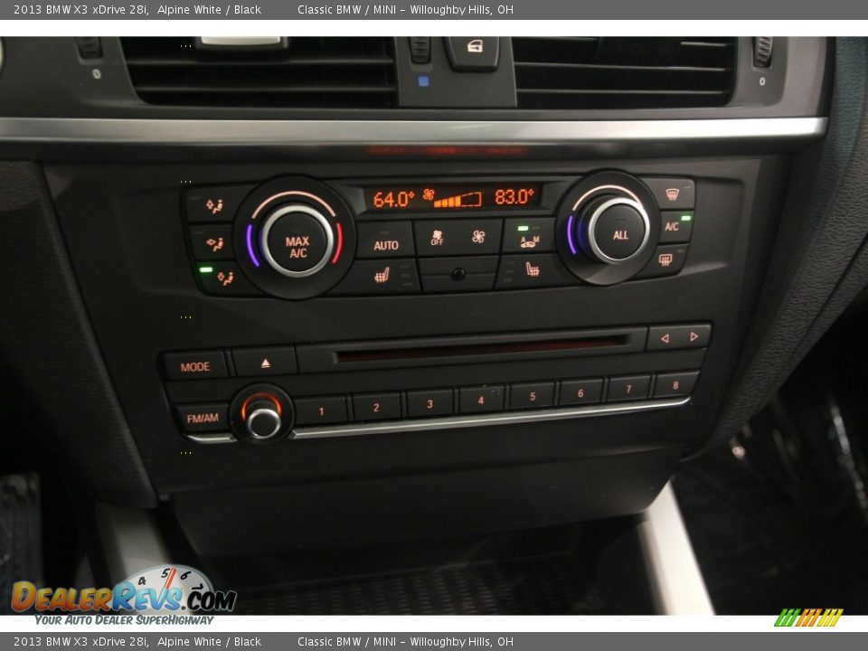 2013 BMW X3 xDrive 28i Alpine White / Black Photo #13
