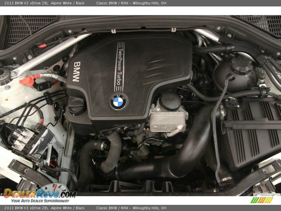 2013 BMW X3 xDrive 28i Alpine White / Black Photo #22