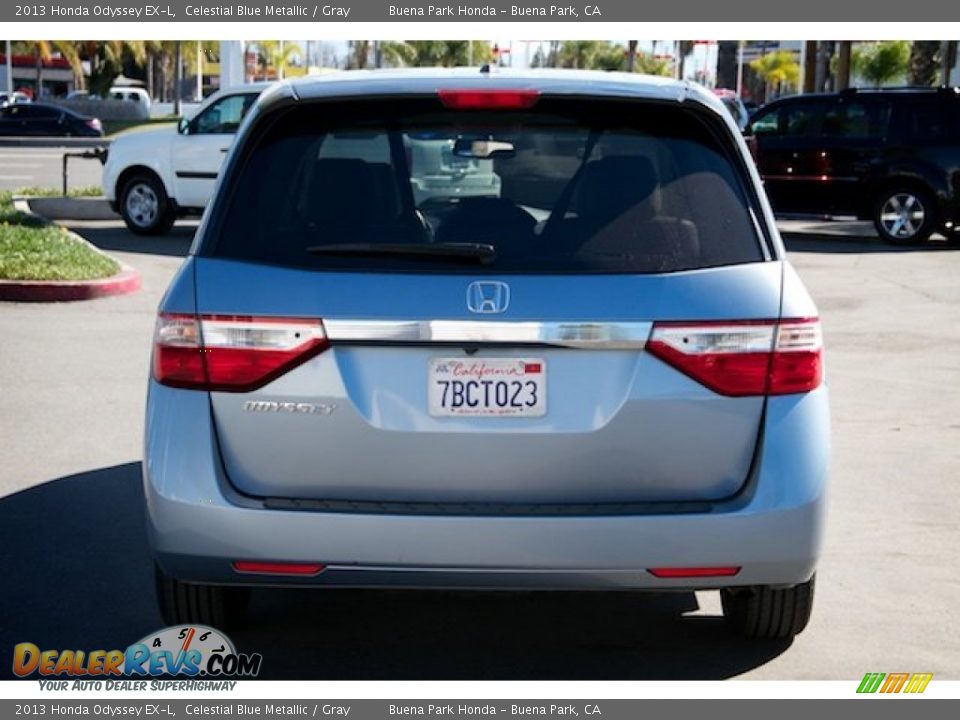 2013 Honda Odyssey EX-L Celestial Blue Metallic / Gray Photo #10