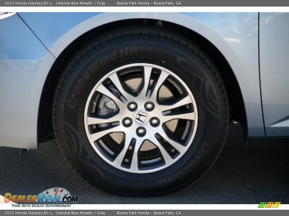 2013 Honda Odyssey EX-L Celestial Blue Metallic / Gray Photo #33