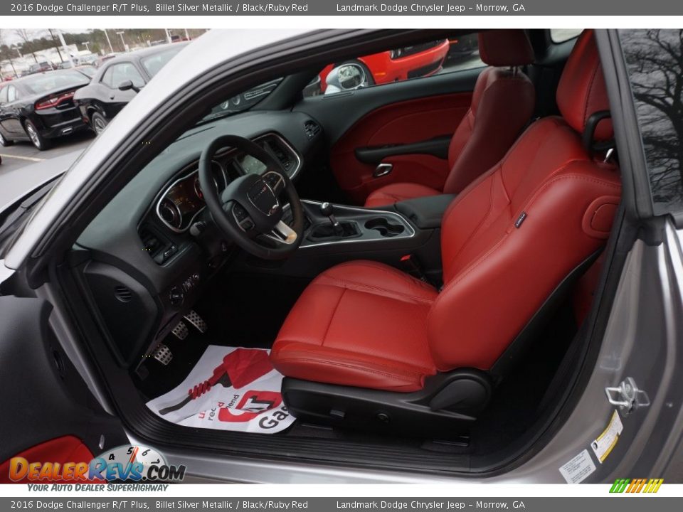 2016 Dodge Challenger R/T Plus Billet Silver Metallic / Black/Ruby Red Photo #7