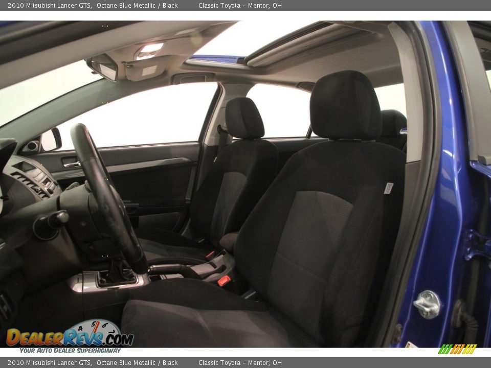 2010 Mitsubishi Lancer GTS Octane Blue Metallic / Black Photo #5