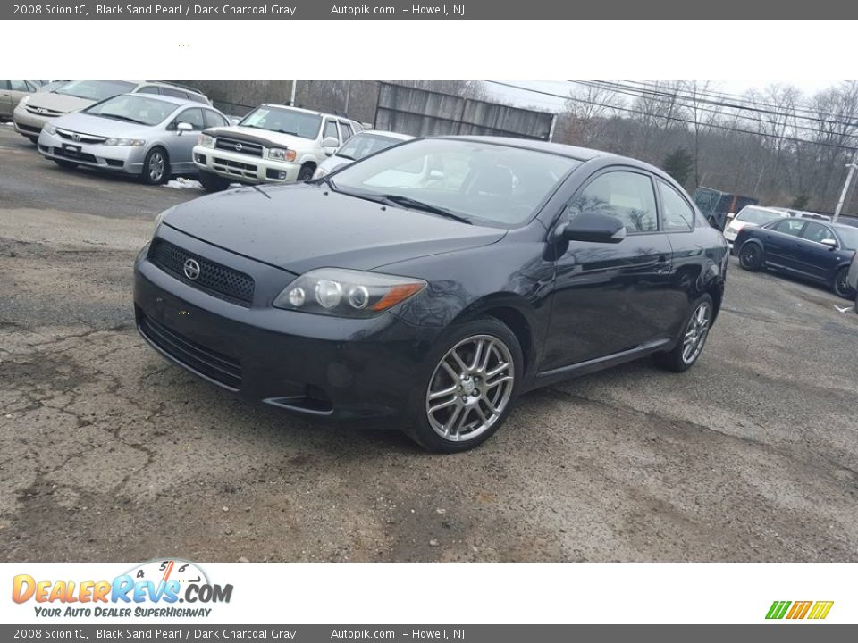 2008 Scion tC Black Sand Pearl / Dark Charcoal Gray Photo #1