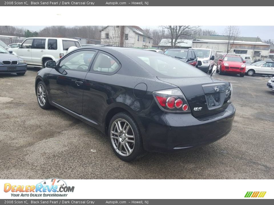 2008 Scion tC Black Sand Pearl / Dark Charcoal Gray Photo #4