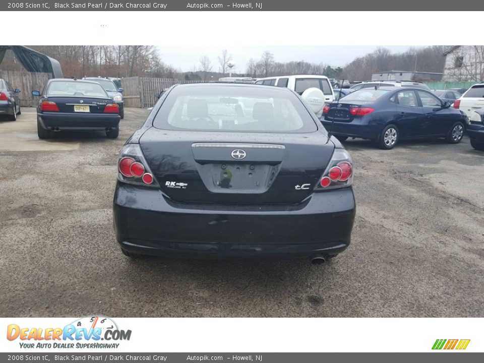 2008 Scion tC Black Sand Pearl / Dark Charcoal Gray Photo #5
