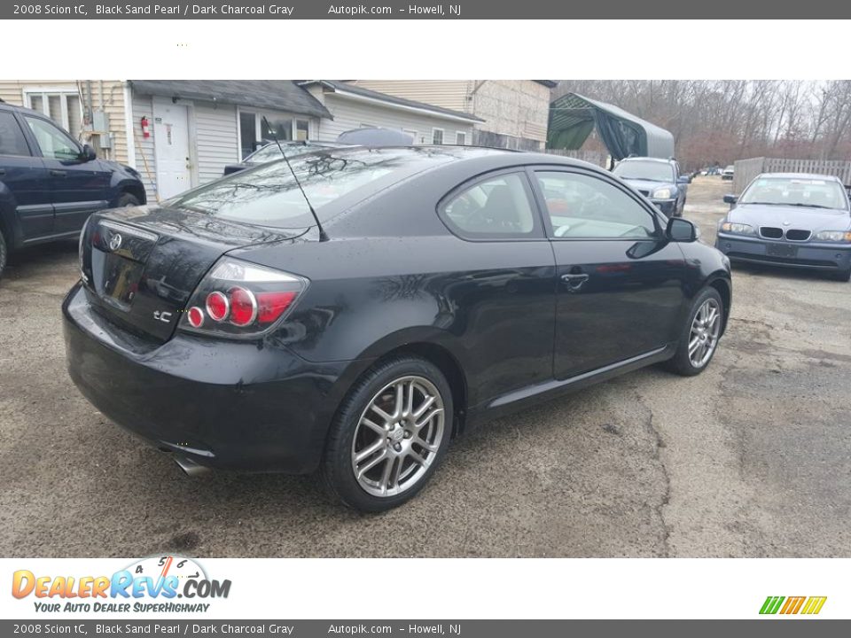 2008 Scion tC Black Sand Pearl / Dark Charcoal Gray Photo #6