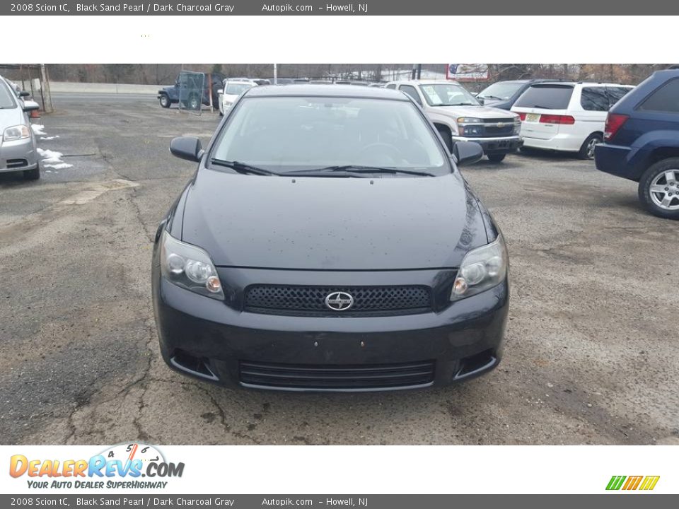 2008 Scion tC Black Sand Pearl / Dark Charcoal Gray Photo #9