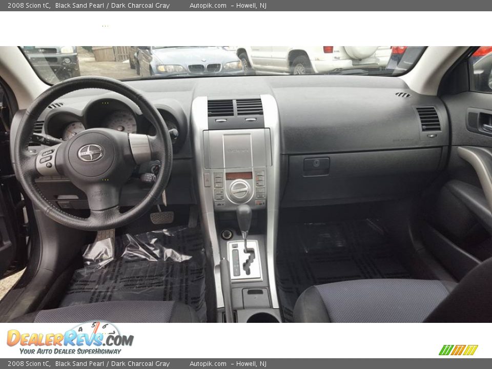 2008 Scion tC Black Sand Pearl / Dark Charcoal Gray Photo #11