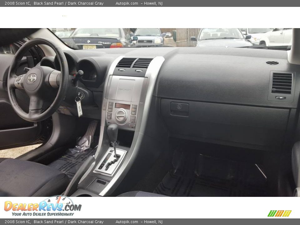 2008 Scion tC Black Sand Pearl / Dark Charcoal Gray Photo #12