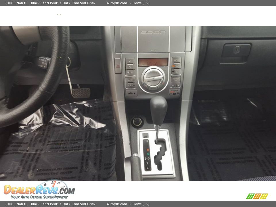 2008 Scion tC Black Sand Pearl / Dark Charcoal Gray Photo #13