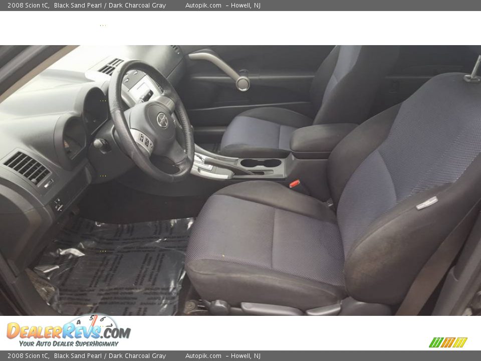 2008 Scion tC Black Sand Pearl / Dark Charcoal Gray Photo #14