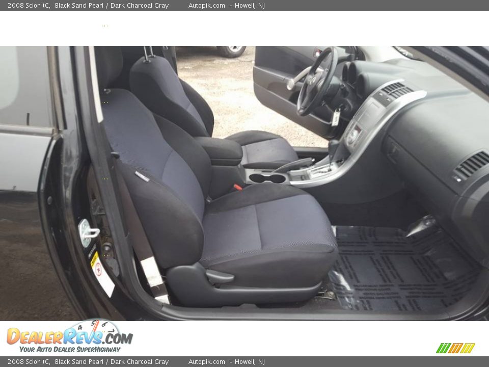 2008 Scion tC Black Sand Pearl / Dark Charcoal Gray Photo #15