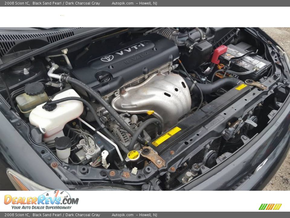 2008 Scion tC Black Sand Pearl / Dark Charcoal Gray Photo #16