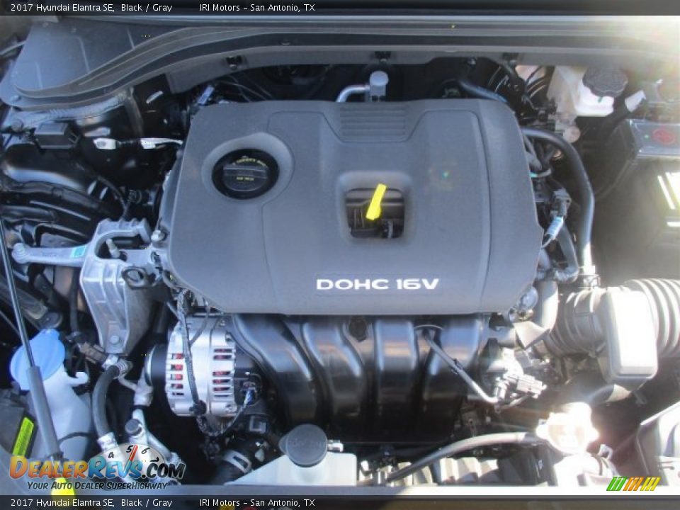 2017 Hyundai Elantra SE Black / Gray Photo #5