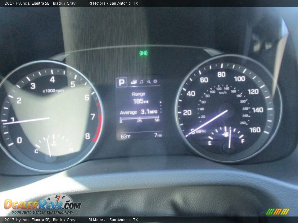 2017 Hyundai Elantra SE Black / Gray Photo #20