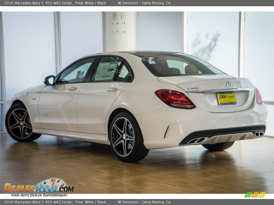 2016 Mercedes-Benz C 450 AMG Sedan Polar White / Black Photo #3