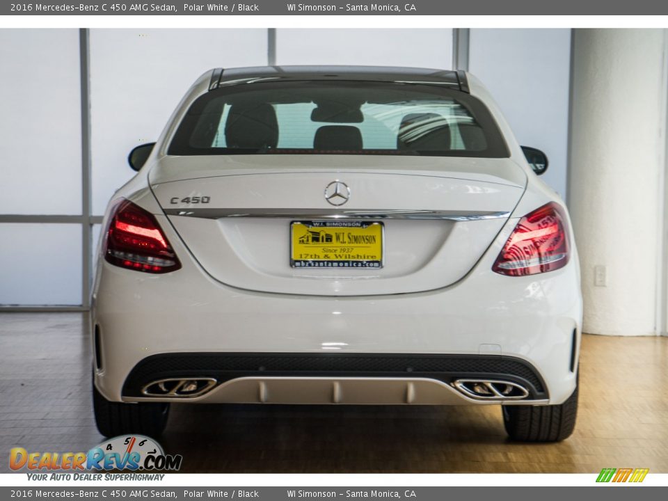 2016 Mercedes-Benz C 450 AMG Sedan Polar White / Black Photo #4