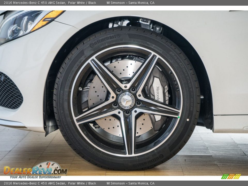 2016 Mercedes-Benz C 450 AMG Sedan Polar White / Black Photo #10
