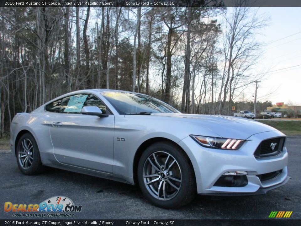 2016 Ford Mustang GT Coupe Ingot Silver Metallic / Ebony Photo #1
