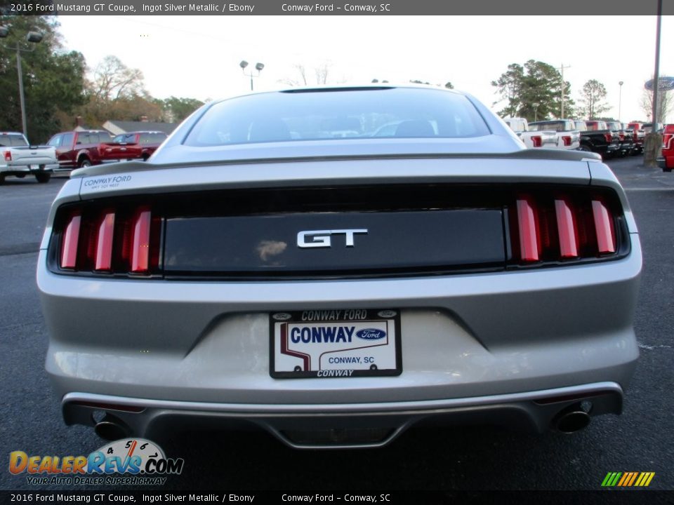 2016 Ford Mustang GT Coupe Ingot Silver Metallic / Ebony Photo #4