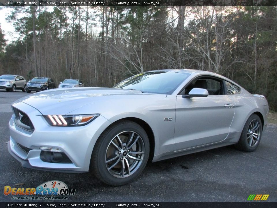 2016 Ford Mustang GT Coupe Ingot Silver Metallic / Ebony Photo #8