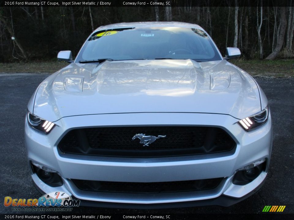 2016 Ford Mustang GT Coupe Ingot Silver Metallic / Ebony Photo #9