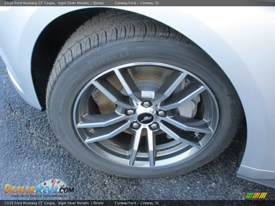 2016 Ford Mustang GT Coupe Ingot Silver Metallic / Ebony Photo #12