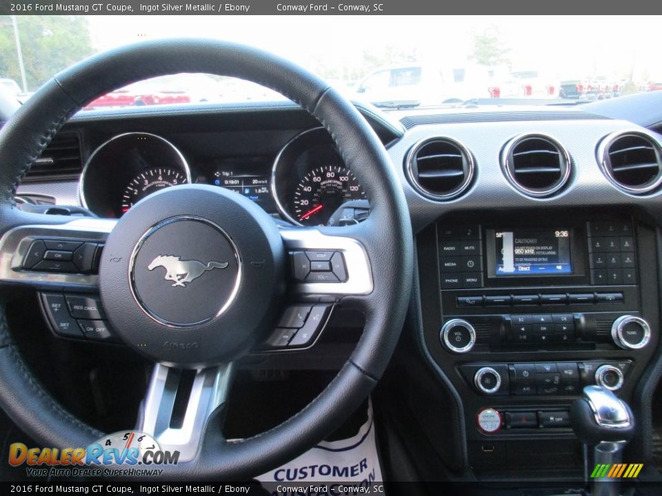 2016 Ford Mustang GT Coupe Ingot Silver Metallic / Ebony Photo #20