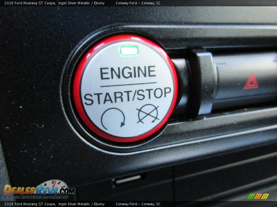 2016 Ford Mustang GT Coupe Ingot Silver Metallic / Ebony Photo #27