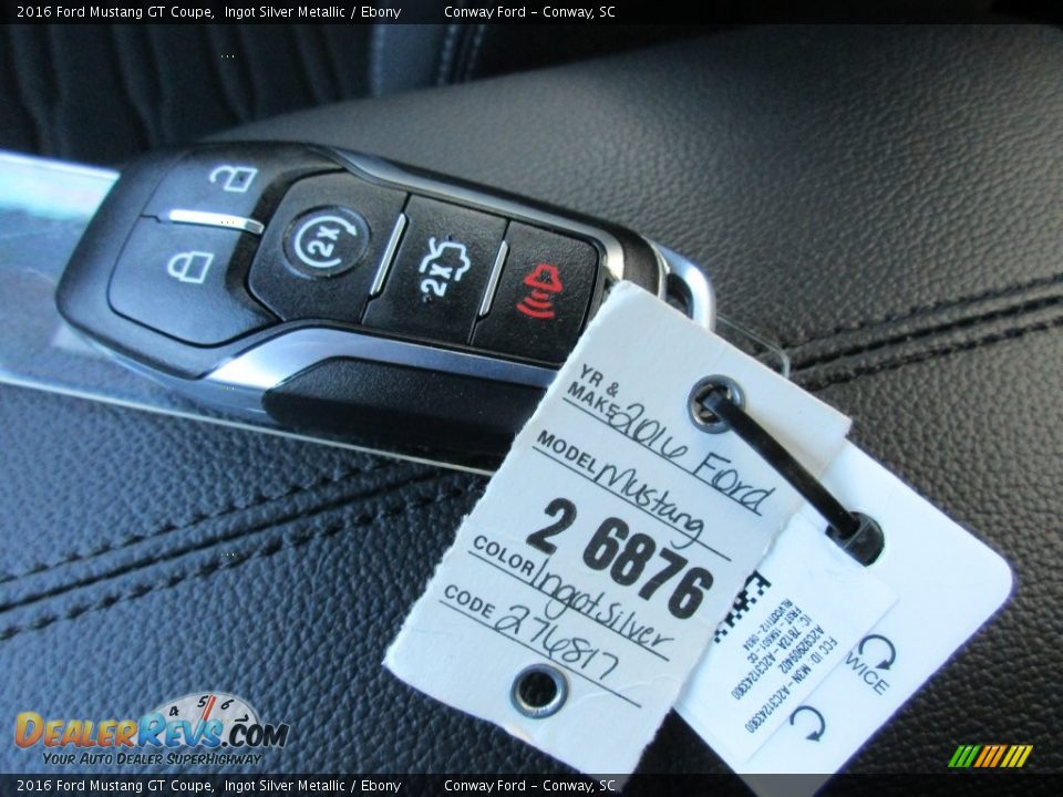 2016 Ford Mustang GT Coupe Ingot Silver Metallic / Ebony Photo #28