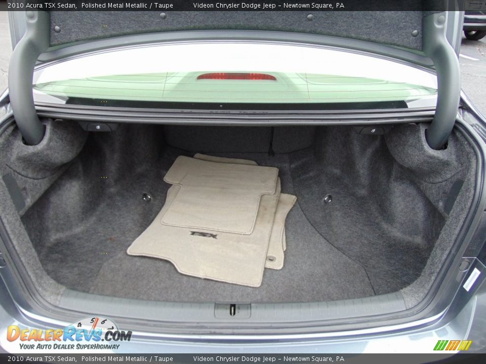2010 Acura TSX Sedan Polished Metal Metallic / Taupe Photo #24