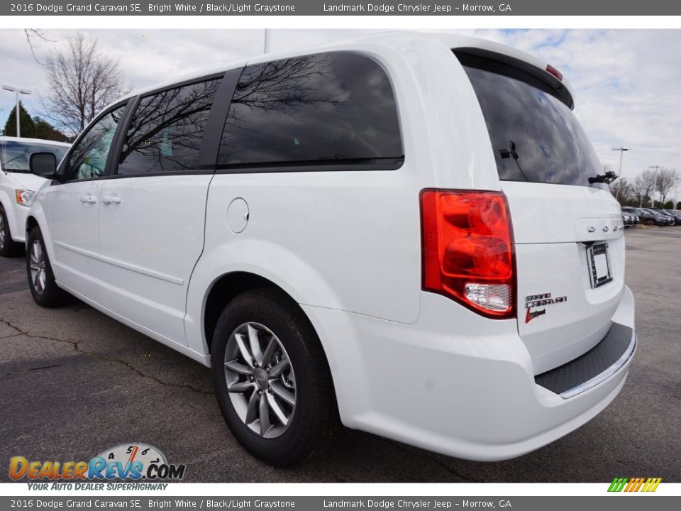 2016 Dodge Grand Caravan SE Bright White / Black/Light Graystone Photo #2