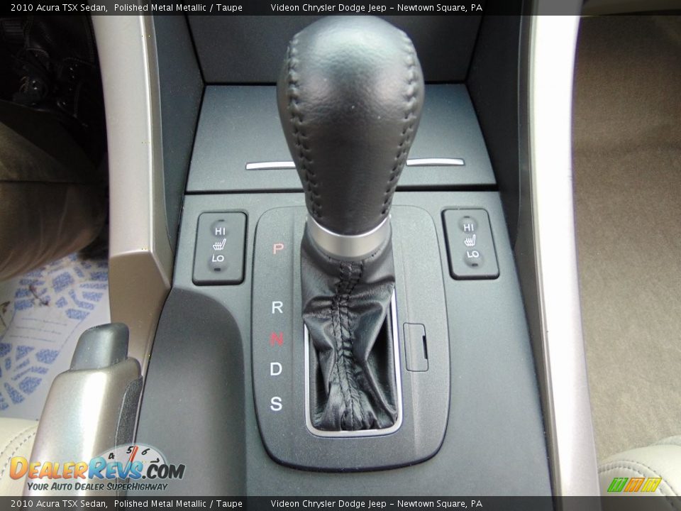 2010 Acura TSX Sedan Polished Metal Metallic / Taupe Photo #29