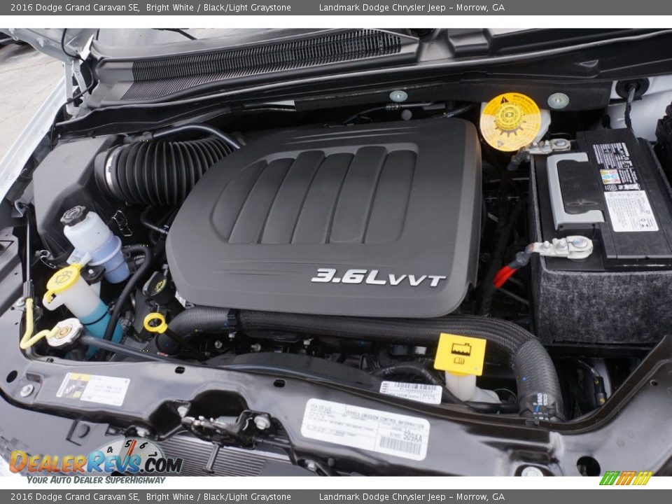 2016 Dodge Grand Caravan SE Bright White / Black/Light Graystone Photo #8
