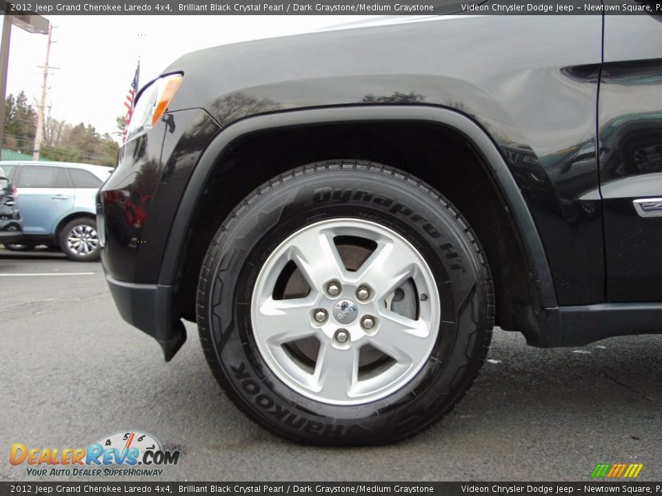 2012 Jeep Grand Cherokee Laredo 4x4 Brilliant Black Crystal Pearl / Dark Graystone/Medium Graystone Photo #11