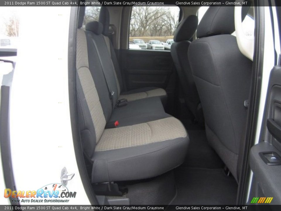 2011 Dodge Ram 1500 ST Quad Cab 4x4 Bright White / Dark Slate Gray/Medium Graystone Photo #16