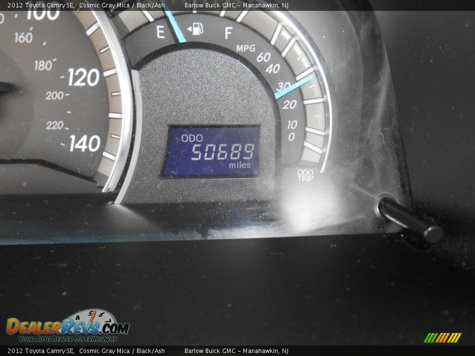 2012 Toyota Camry SE Cosmic Gray Mica / Black/Ash Photo #19
