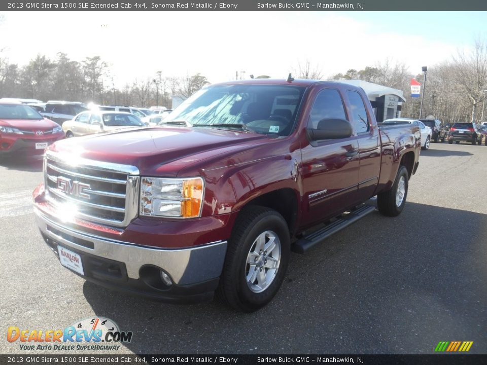 2013 GMC Sierra 1500 SLE Extended Cab 4x4 Sonoma Red Metallic / Ebony Photo #4
