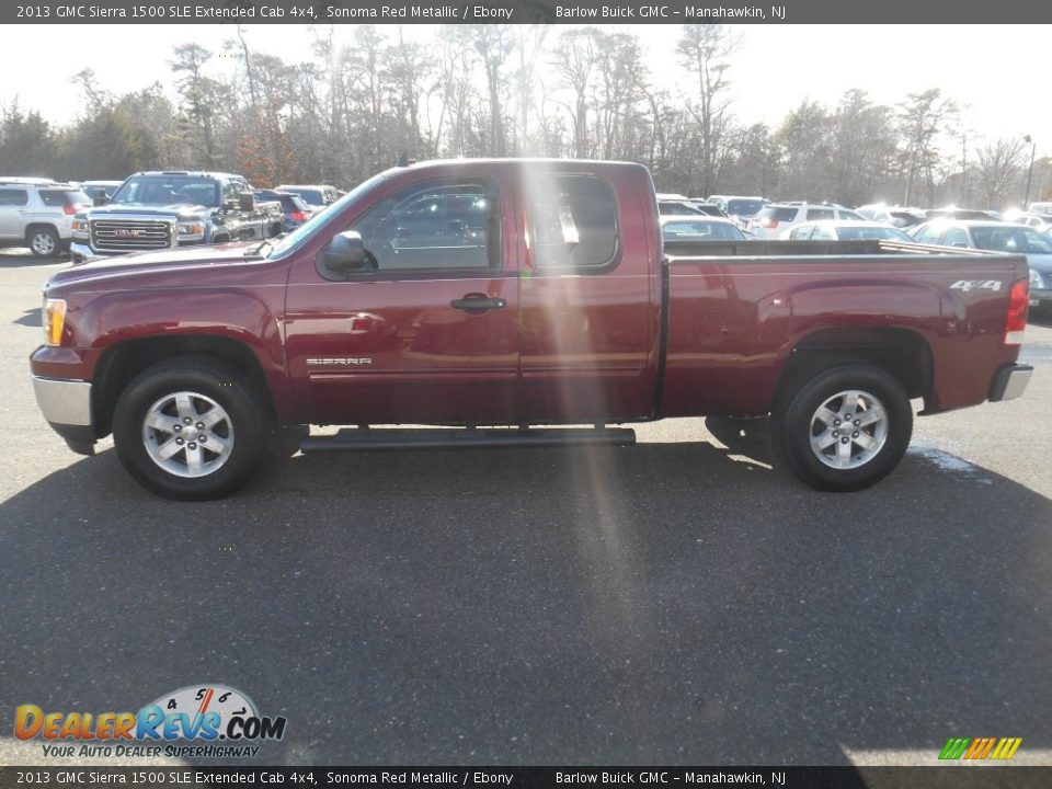 2013 GMC Sierra 1500 SLE Extended Cab 4x4 Sonoma Red Metallic / Ebony Photo #6