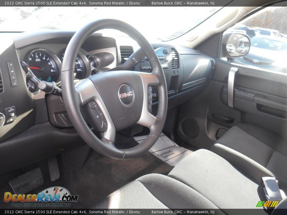 2013 GMC Sierra 1500 SLE Extended Cab 4x4 Sonoma Red Metallic / Ebony Photo #14