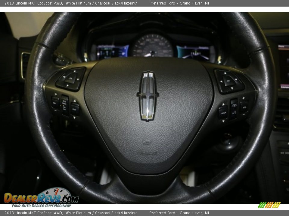 2013 Lincoln MKT EcoBoost AWD White Platinum / Charcoal Black/Hazelnut Photo #11