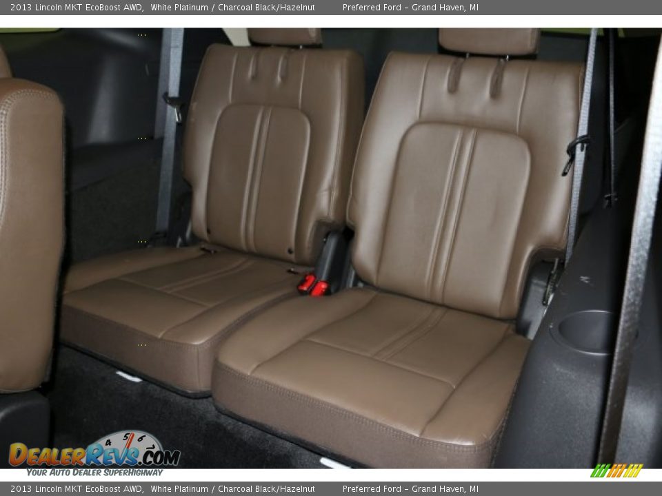 2013 Lincoln MKT EcoBoost AWD White Platinum / Charcoal Black/Hazelnut Photo #31