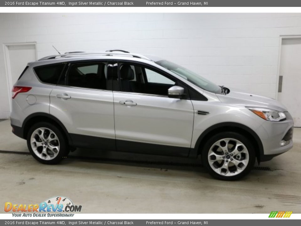 2016 Ford Escape Titanium 4WD Ingot Silver Metallic / Charcoal Black Photo #1