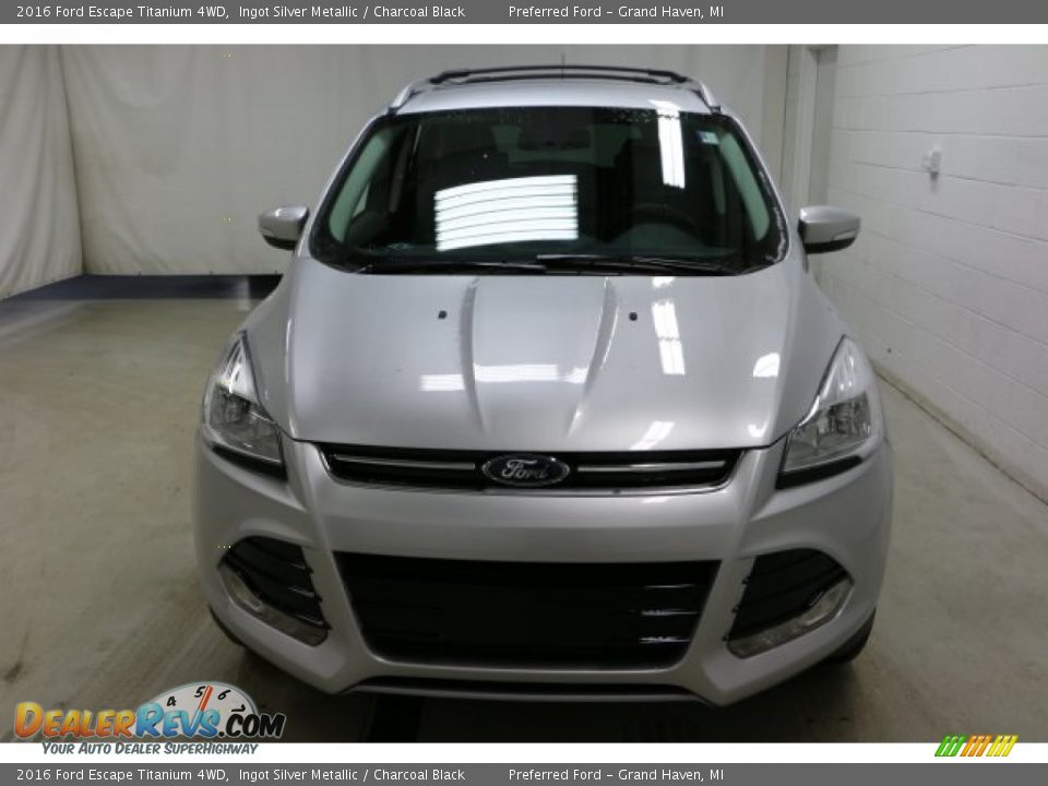 2016 Ford Escape Titanium 4WD Ingot Silver Metallic / Charcoal Black Photo #2