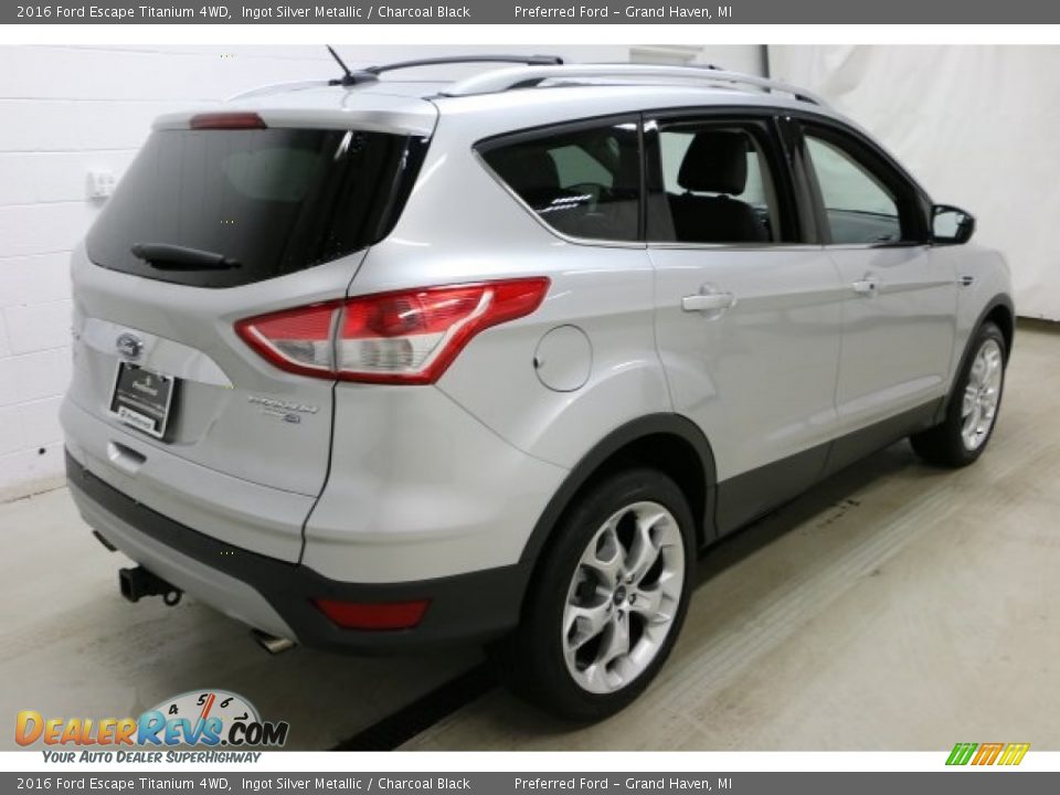2016 Ford Escape Titanium 4WD Ingot Silver Metallic / Charcoal Black Photo #4