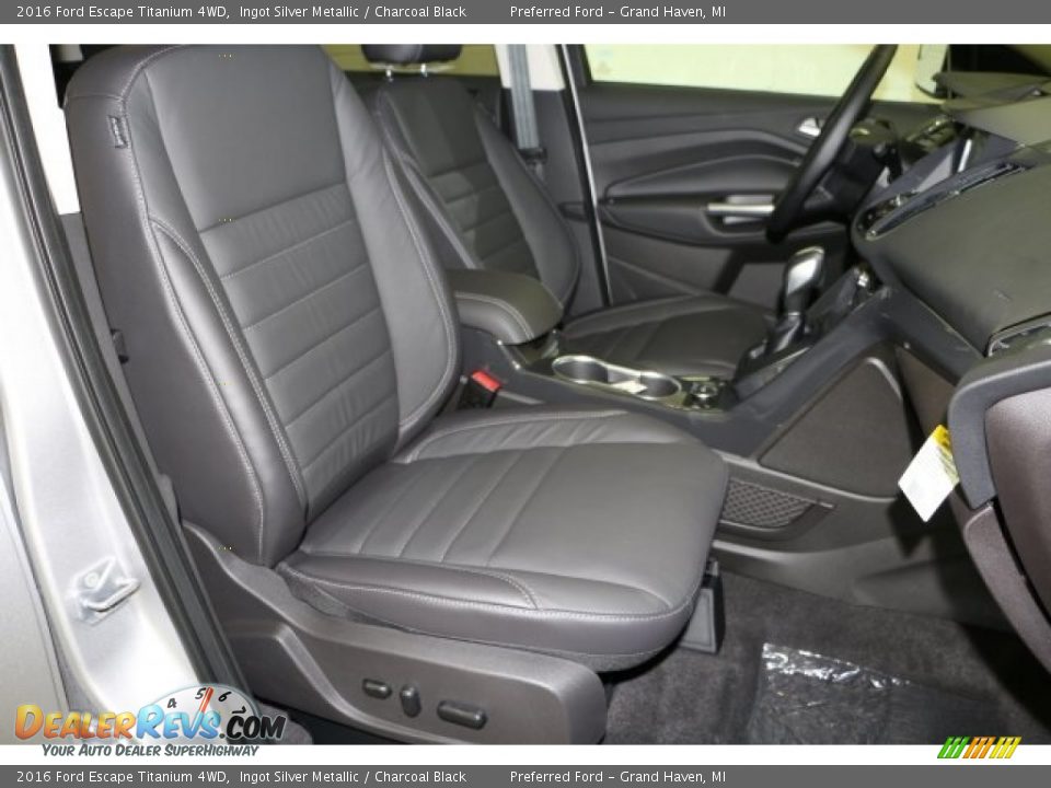 2016 Ford Escape Titanium 4WD Ingot Silver Metallic / Charcoal Black Photo #8