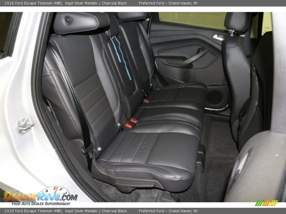 2016 Ford Escape Titanium 4WD Ingot Silver Metallic / Charcoal Black Photo #10