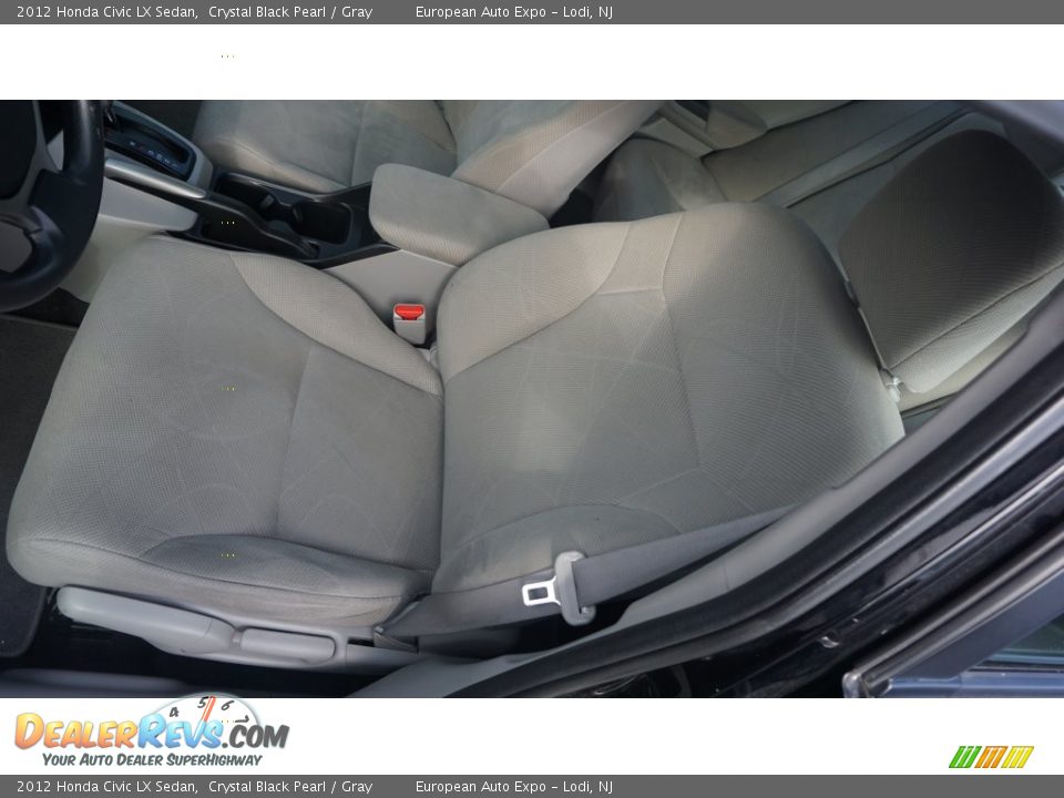 2012 Honda Civic LX Sedan Crystal Black Pearl / Gray Photo #5